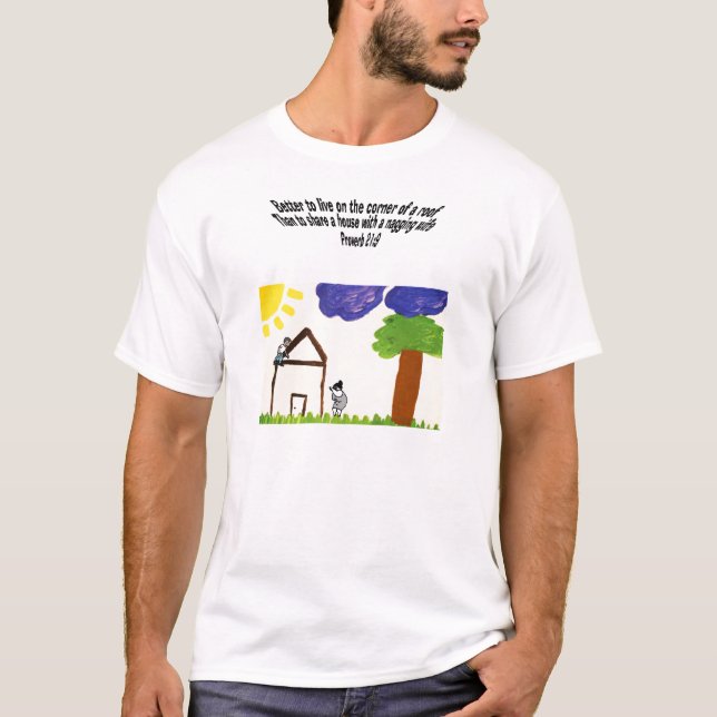 Proverb21:9T-tröja T-shirt (Framsida)