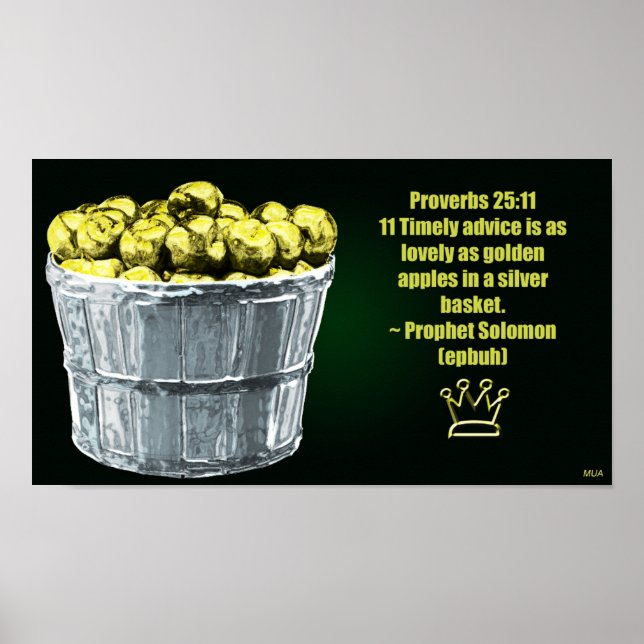 Proverb 25:11 poster (Framsidan)