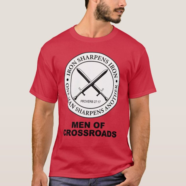 Proverb 27:17 Järn Sharpens Järn Manar av Crossway T Shirt (Framsida)