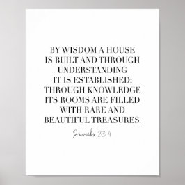 Proverb 2:3-4 poster