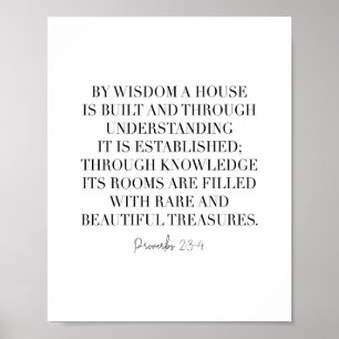 Proverb 2:3-4 poster
