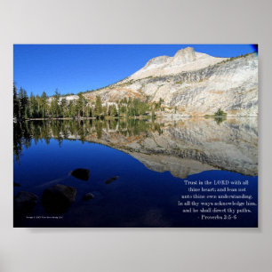 Proverb 3:5-6 inspirerande utskrift poster