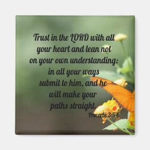 Proverb 3:5-6 magnet