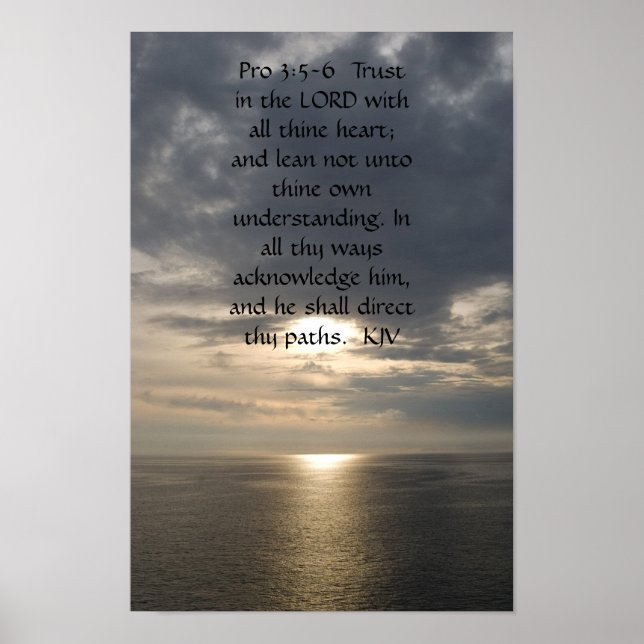 Proverb 3:5-6 poster (Framsidan)