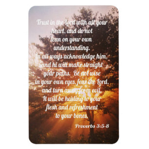 Proverb 3:5-8 magnet