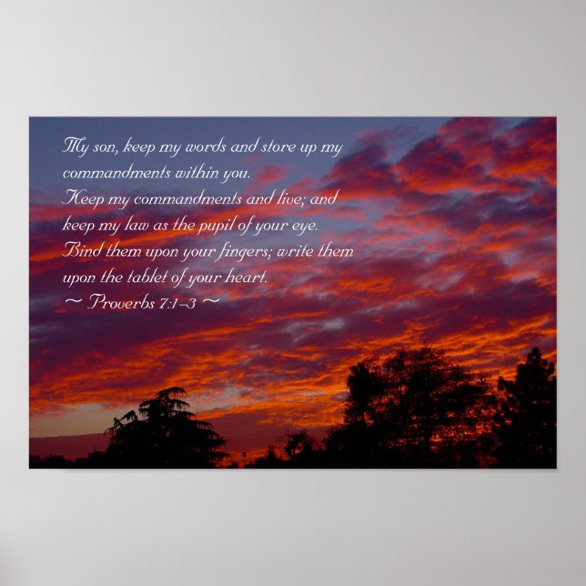 Proverb 7:1-3 poster (Framsidan)