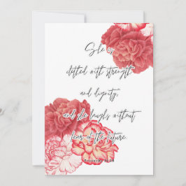 Proverb, Religiösa Card, Kortet för kvinnors egenm Julkort