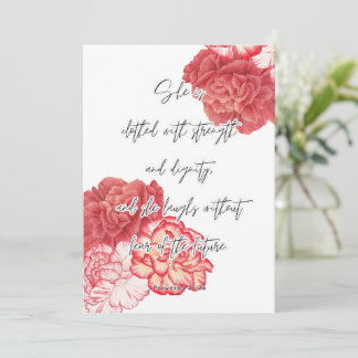 Proverb, Religiösa Card, Kortet för kvinnors egenm Julkort