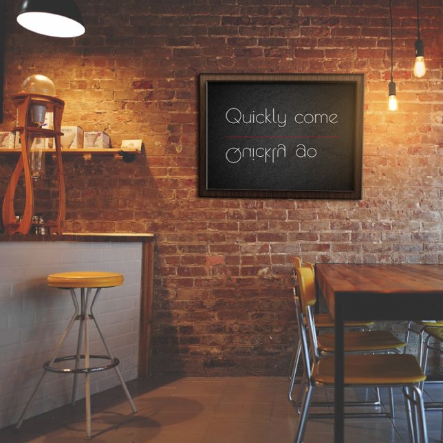 Proverb Snabbt poster snabbt kom (Skapare uppladdad)