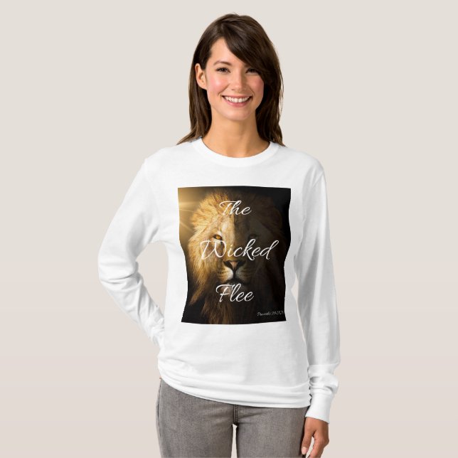 Proverberna för den sjuka flottan 28:1 Kvinnors Lå T Shirt (Hel framsida)