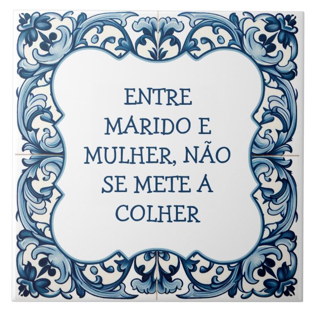 Provérbio português kakelplatta (Framsidan)
