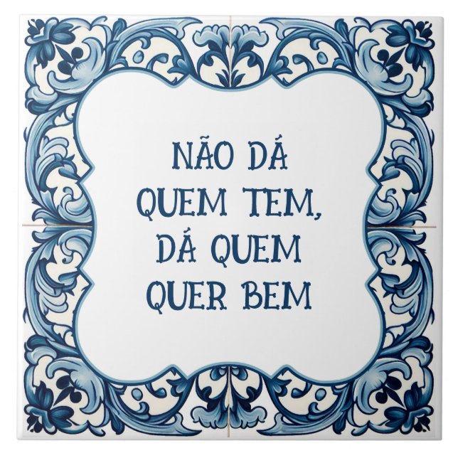 Provérbio português kakelplatta (Framsidan)