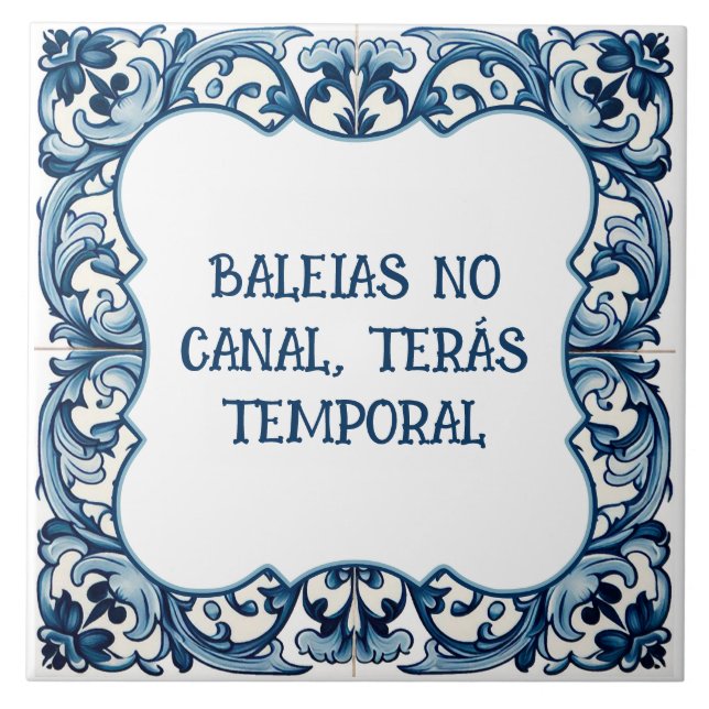 Provérbio português kakelplatta (Framsidan)