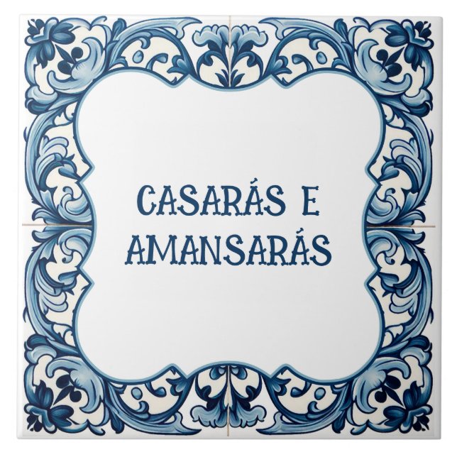 Provérbio português kakelplatta (Framsidan)