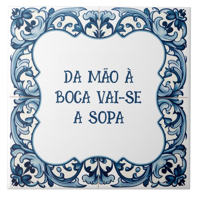 Provérbio português kakelplatta (Framsidan)