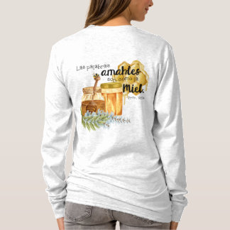 Proverbios 16.24 Camisa de Mujer con versiculo T Shirt