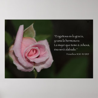 Proverbios 31:30 Kartell Poster
