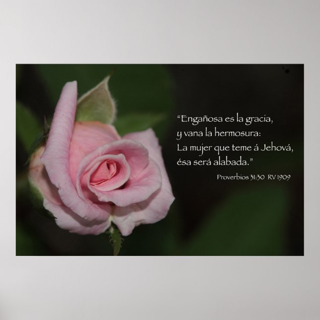 Proverbios 31:30 Kartell Poster (Framsidan)