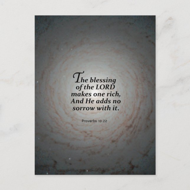 Proverbs10:22 Vykort (Framsida)