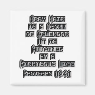 Proverbs16:31 Magnet