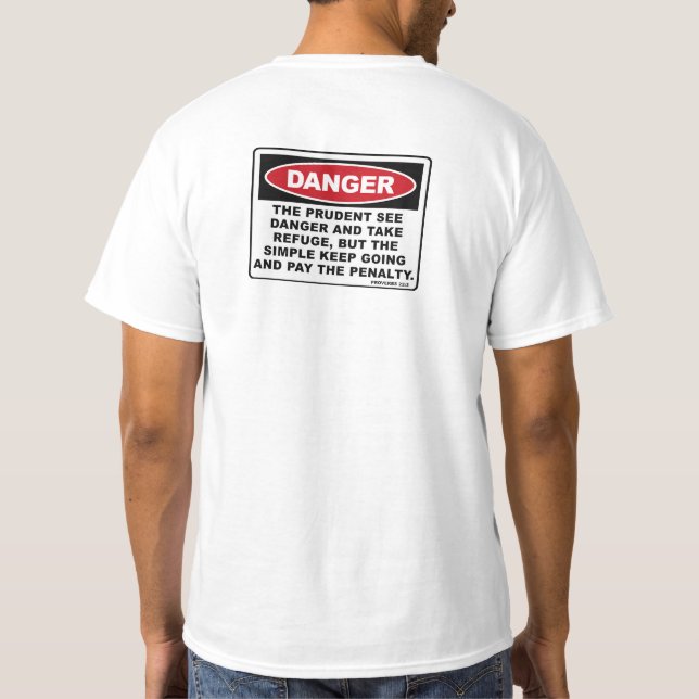 Proverbs22:3 Tee Shirt (Baksida)