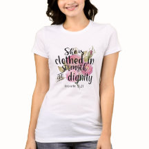 Proverbs31:25 bekläs hon i styrka