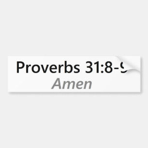 Proverbs31:8 - 9 bildekal