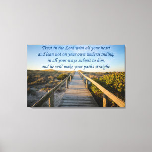 Proverbs3:5 - 6 canvastryck