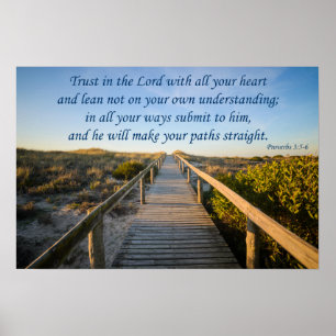 Proverbs3:5 - 6 poster
