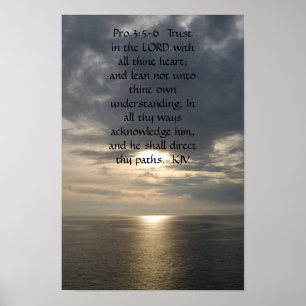 Proverbs3:5 - 6 poster