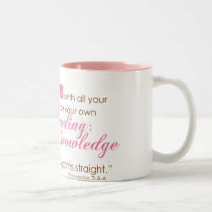 Proverbs3:5 - 6 Två-Tonad mugg