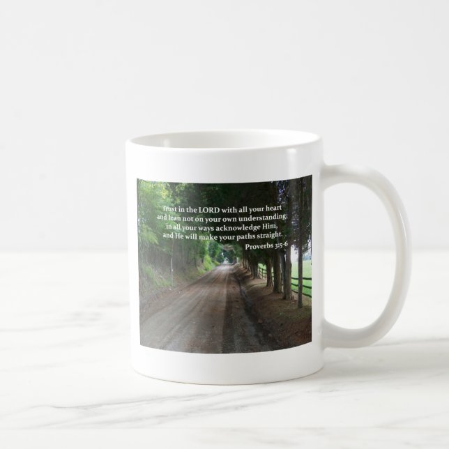 Proverbs3:5 - för bibelVerse för 6 kristen affisch Kaffemugg (Höger)