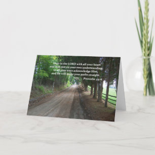 Proverbs3:5 - för bibelVerse för 6 kristen affisch Kort
