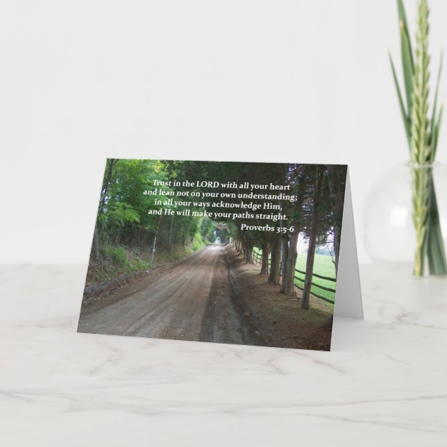 Proverbs3:5 - för bibelVerse för 6 kristen affisch Kort (Framsida)