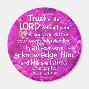Proverbs3:5 - förtroende 6 i lorden magnet
