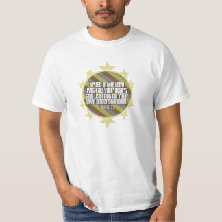 Proverbs3:5 (guld) värderar T-tröja Tee
