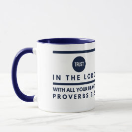 Proverbs3:5förtroende i lorden Kaffe Råna Mugg