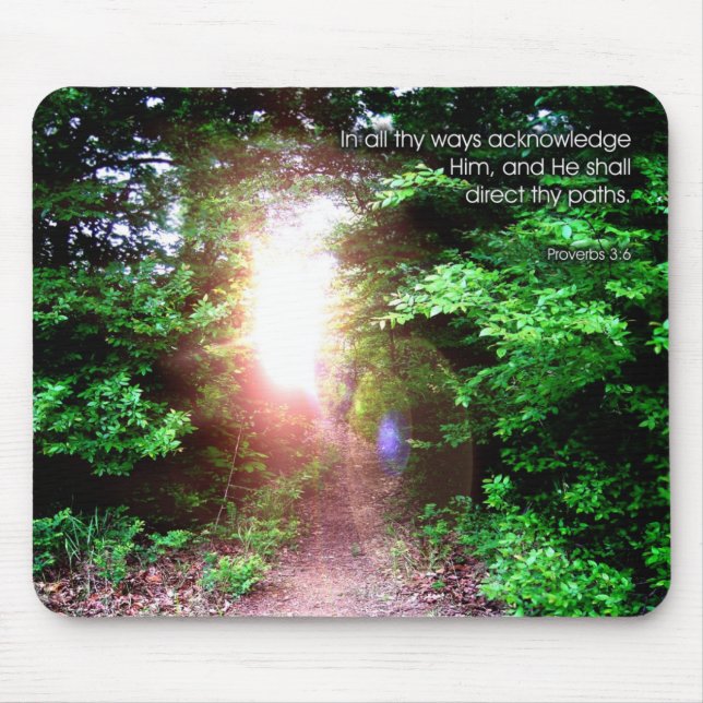 Proverbs3:6 - Mousepad Musmatta (Framsidan)