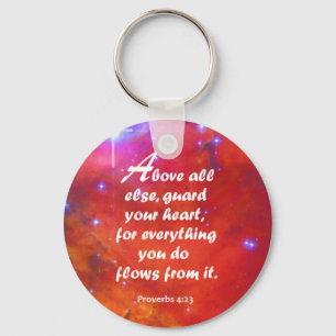 Proverbs4:23 Nyckelring