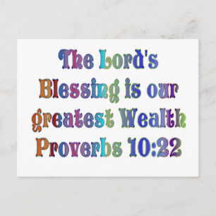 Proverbs 10:22 vykort