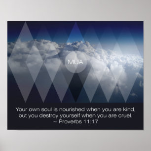 Proverbs 11:17 poster