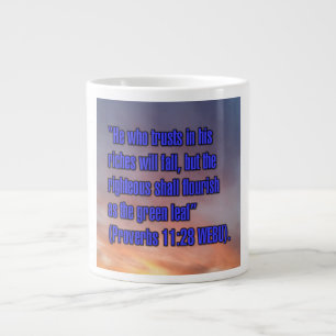 Proverbs 11:28 WEBU Mugg Jumbo Mugg