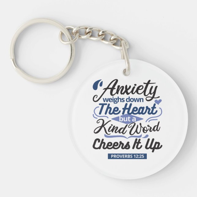 Proverbs 12:25 Bible Verse – Kind Word Art (Framsidan)