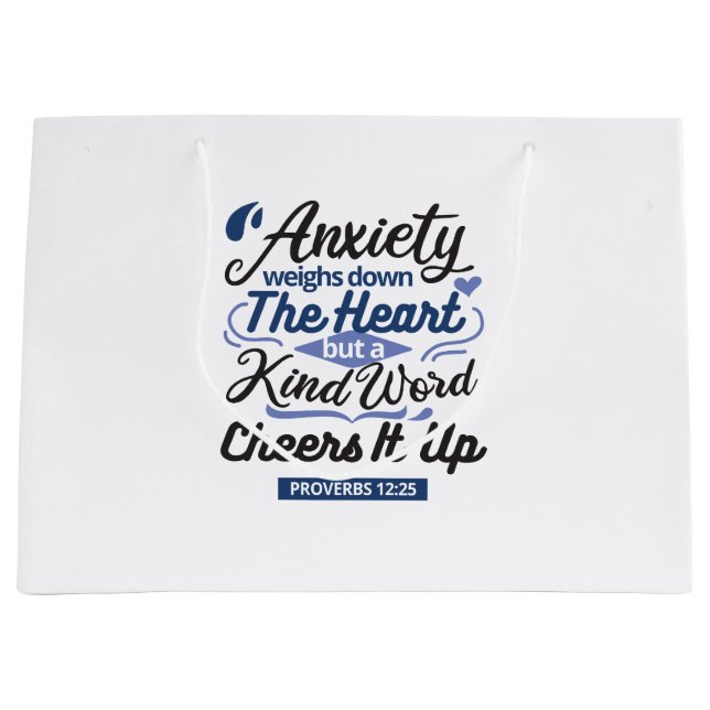 Proverbs 12:25 Bible Verse – Kind Word Art (Framsidan)