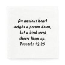Proverbs 12:25 Elegant Anpassningsbar Bible Verse
