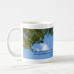 Proverbs 13:12 Hoppanstånd gör hjärtat sjukt Kaffemugg