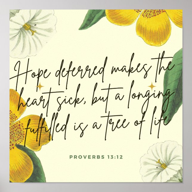 Proverbs 13:12 Poster (Framsidan)