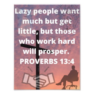 PROVERBS 13:4 FOTOTRYCK