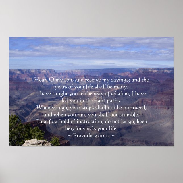 Proverbs 14:10-13 Poster (Framsidan)