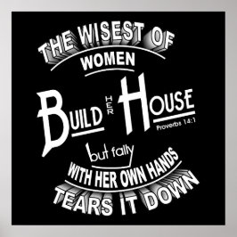 Proverbs 14:1 Poster